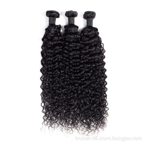Unprocessed Cuticle Aligned Virgin Human Hair Wholesales Extension Jerry Curly Brazilian Hair Bundles With Closure Vendors